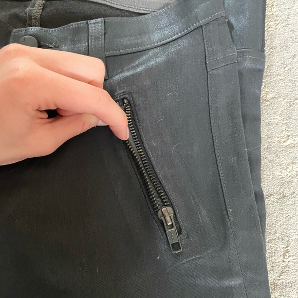 J BRAND 100% lamb leather skinny pants size 24. With zippers - Picture 4 of 11